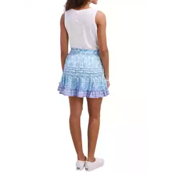 VINEYARD VINES NWT Tang Fish Smocked Skirt in Crystal Blue // XL - Picture 3 of 11